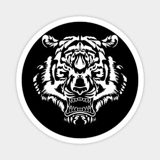 White Tiger Magnet